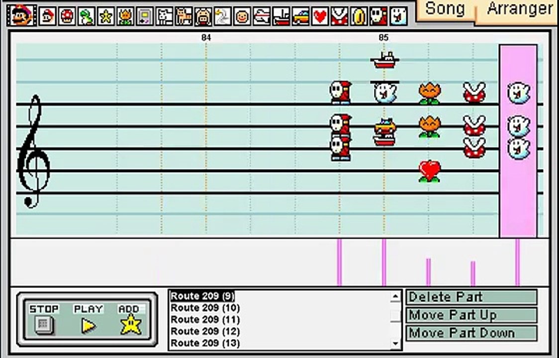 ­­­Mario Paint Composer - Pokemon Diamond/Pearl/Platinum - Route 209