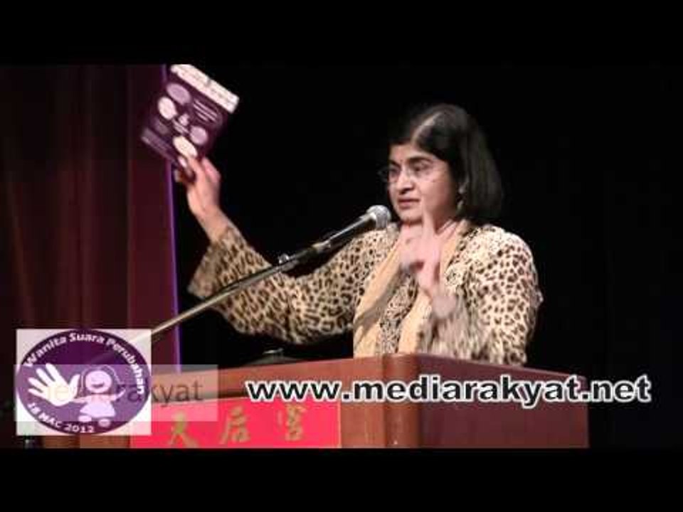Ambiga Sreenevasan: Perhimpunan Hari Wanita Sedunia 2012 - Wanita Suara Perubahan