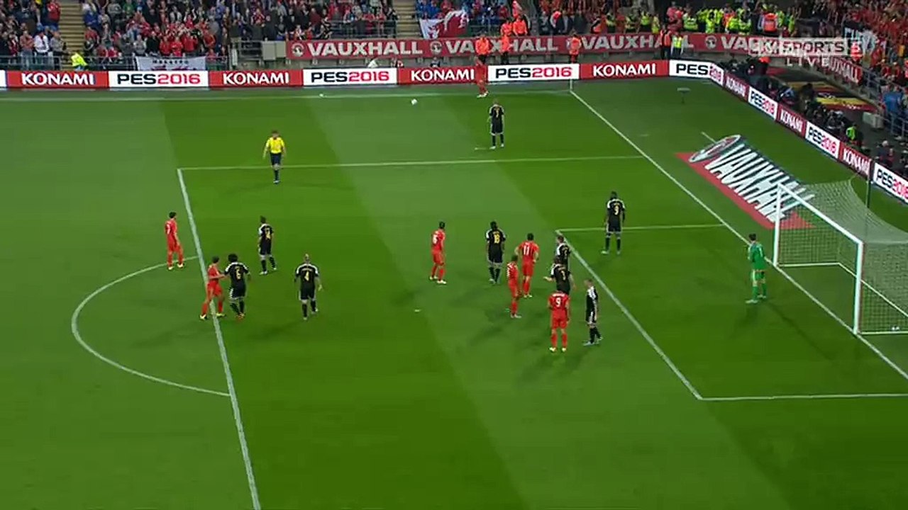 Gareth Bale goal - Wales 1-0 Belgium - Euro 2016 qualifier