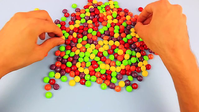 New Learn Colours with Candy Skittles Rainbow, Learning Colors