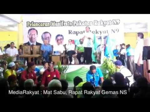 Newsflash; Mat Sabu, Rapat Rakyat Gemas