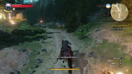 The Witcher 3 battle for Kaer Morhen