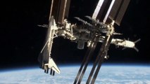 Space Shuttle Docked with ISS: View of Endeavour STS-134 from Soyuz 2011 NASA 8min 720p HD