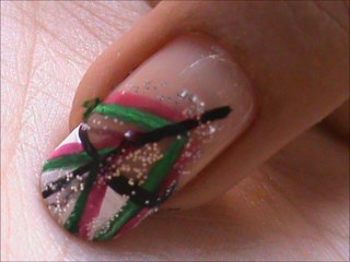French Tip Manicure - Glitter Nail designs