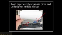 How to Change the Paper on a Bank Validation Printer