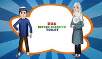 Dua when entering Toilet - Abdul Bari Islamic Cartoon for children -