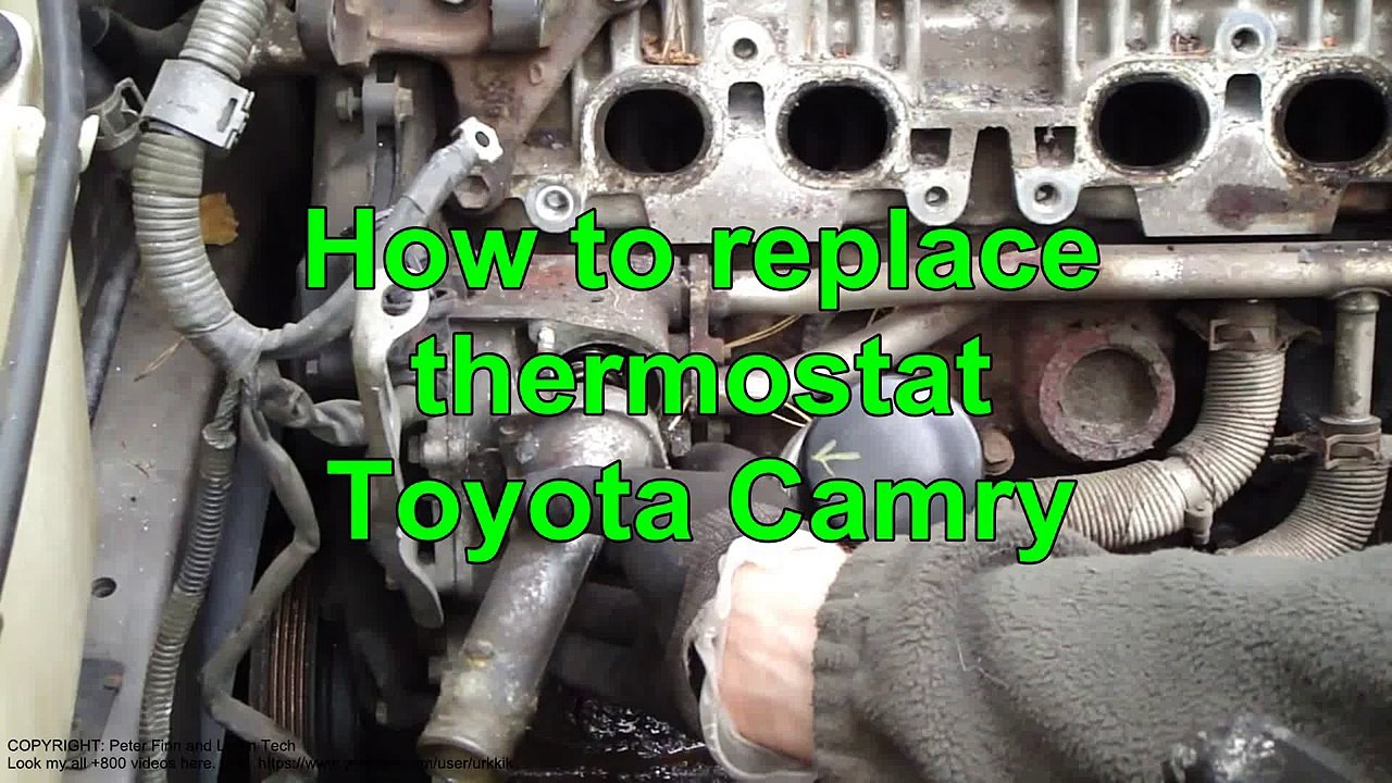 How to replace thermostat Toyota Camry. 2.2 liter engine. Years 1991 to