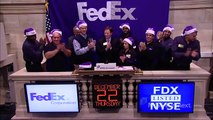FedEx rings the NYSE Opening Bell