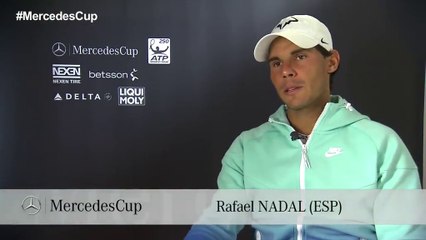 Rafael Nadal's interview after R2 in Stuttgart.