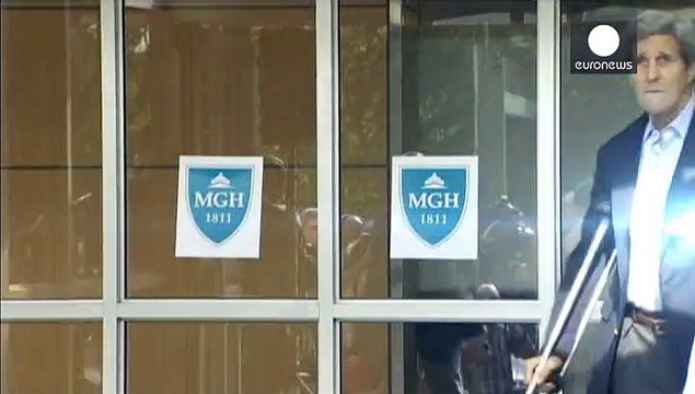 John Kerry leaves hospital after cycling accident