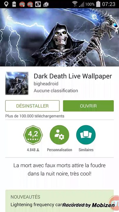 Dark Death Live Wallpaper pour Android