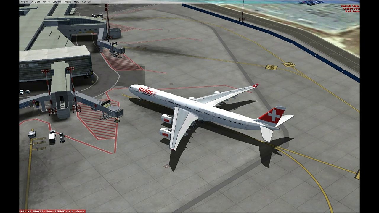 SWISSAIR AIRBUS A340-600 FLIGHT  FROM TEL AVIV BEN GURION TO  ZURICH AIRPORT