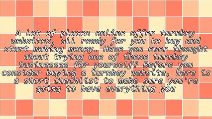 What To Look For In A Turnkey Website