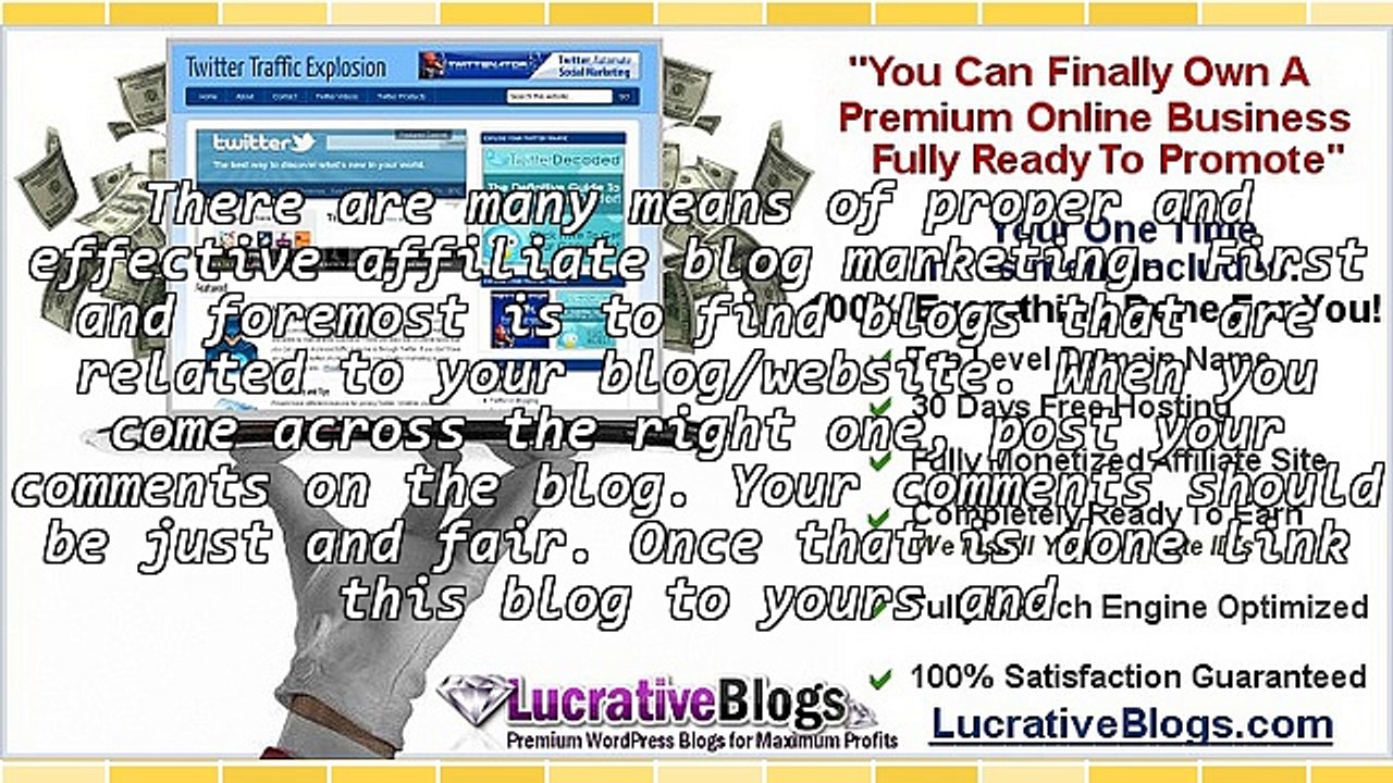 Making your blog work for you.