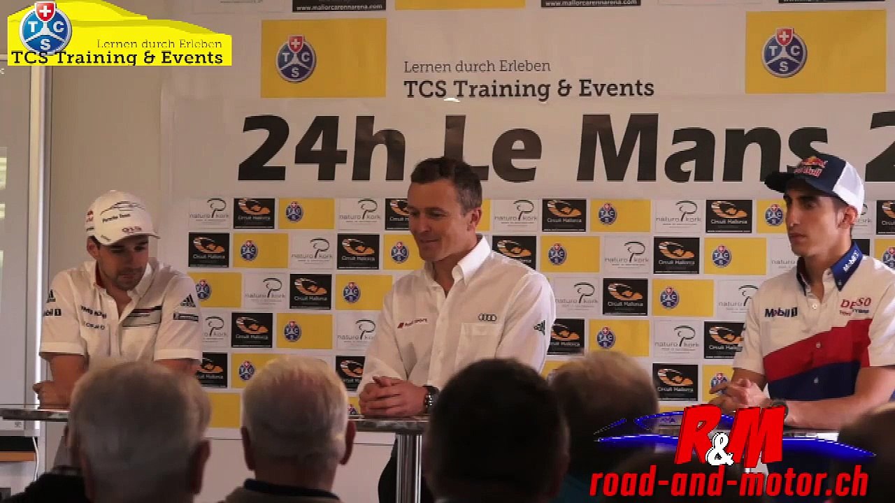 Neel Jani, Marcel Fässler and Sébastien Buemi by TCS training and events Le mans 2015