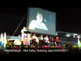 MediaRakyat Newsflash: Mat Sabu at Subang Jaya 03/04/2011