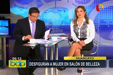 Mujer queda desfigurada tras acudir a salón de belleza en Huancayo