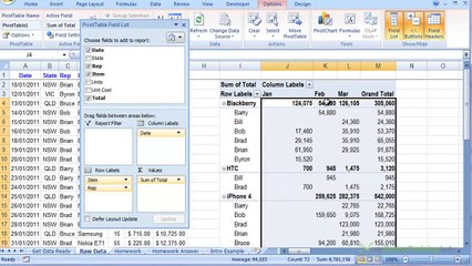 How to Insert an Excel Pivot Table
