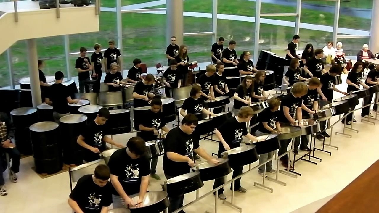 "Amazing Grace" on the steel pans by the Dover High School Steel Drum Band