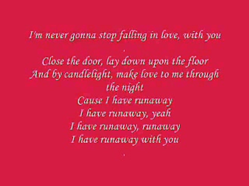 Runaway The Corrs LYRICS video Dailymotion