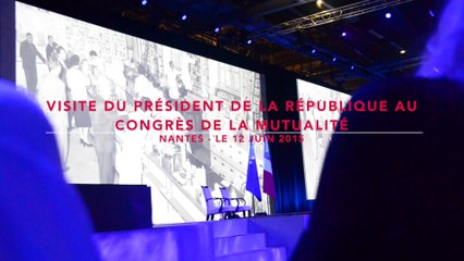 François Hollande au Congrès de la Mutualité à Nantes