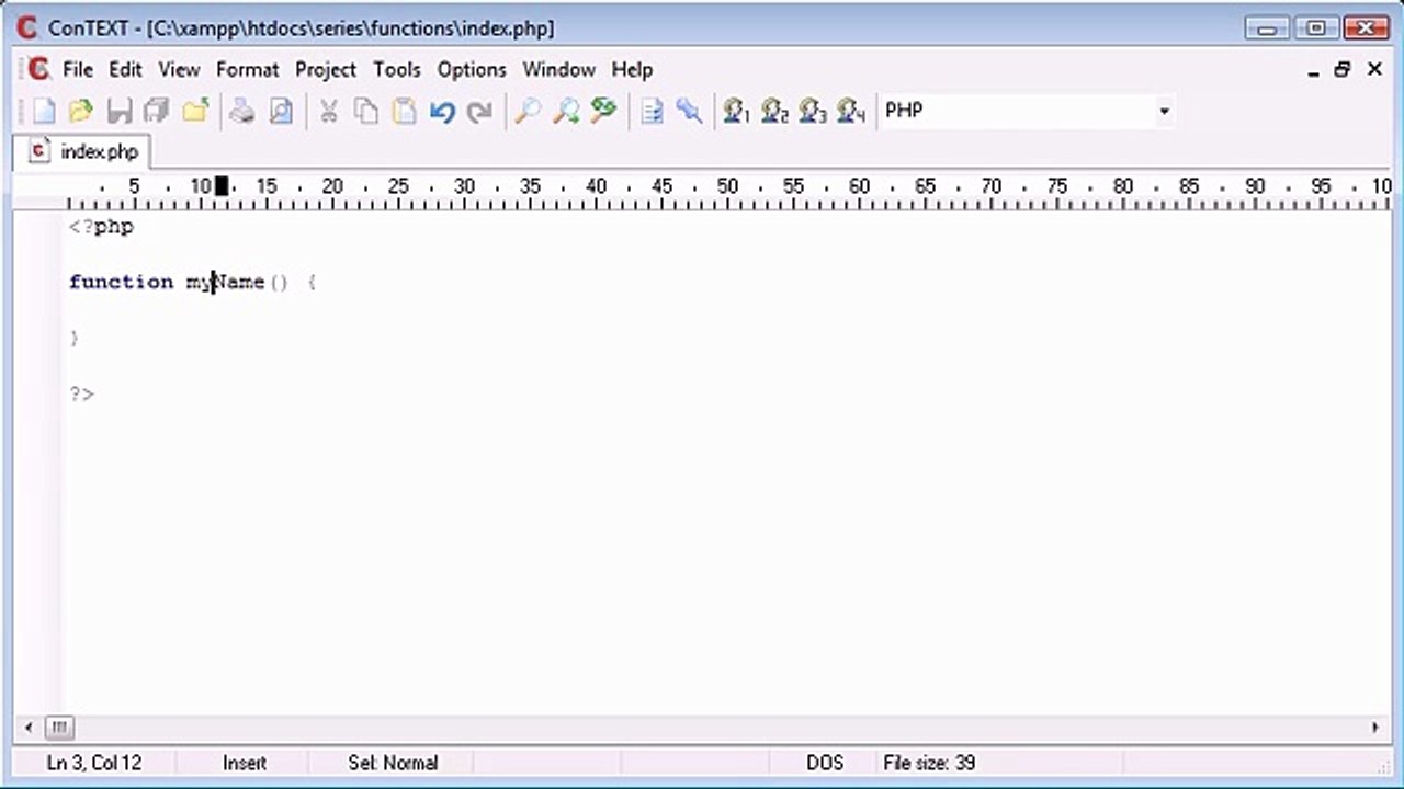 Beginner PHP Tutorial - 30 - Basic Functions_‏_1