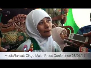 Tenang By-Election: Cikgu Mala, Press Conference 28/01/2011