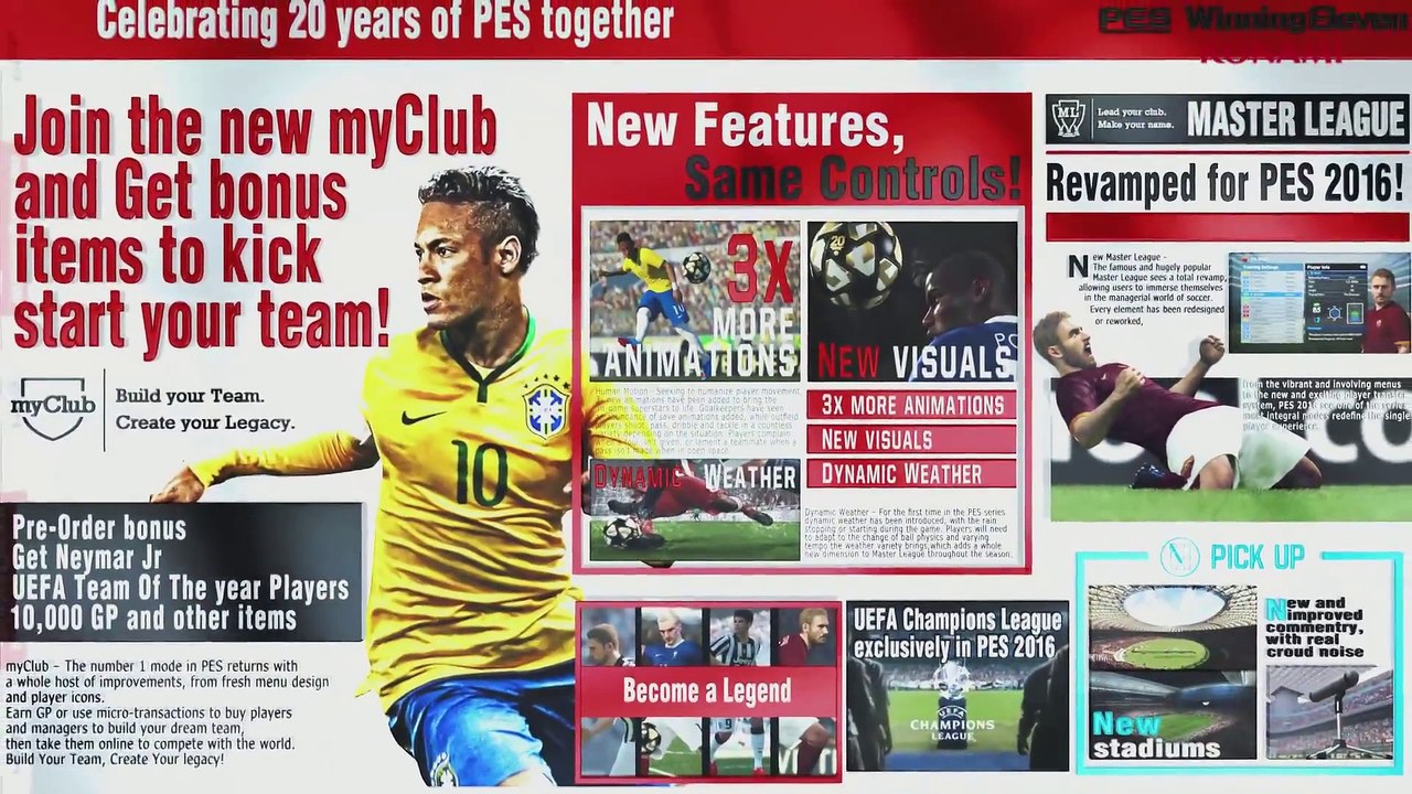 PES 2016 Trailer [ New & Official ]