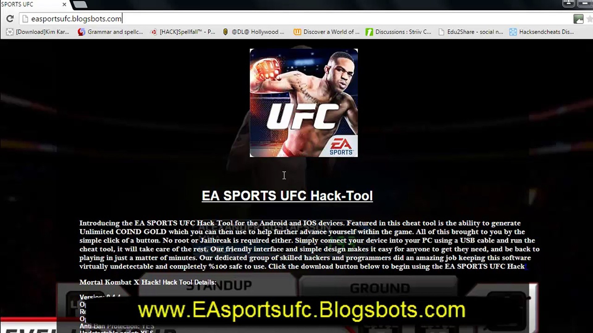 Ufc game cheats android hack