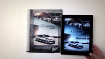 Lexus ES300h animated ad, augmented reality, print   iPad