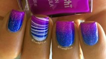 Gradient & Water Marble Nail Art Tutorial