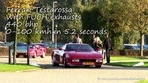 Crazy highway footage! Ferrari Testarossa w/ FUCH exhaust - Awesome sounds! 1080p HD