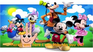 ♥ Disney Mickey Mouse Finger Family Song Nursery Rhyme Cartoon For Kids Rhymes For Babies