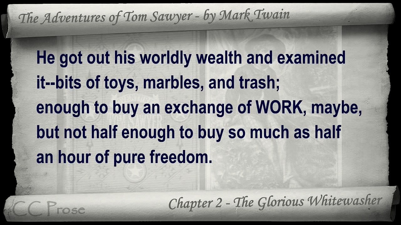 Chapter 02 - The Adventures of Tom Sawyer by Mark Twain - The Glorious Whitewasher