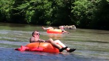 Tubing on the Coosawattee River at the Coosawattee River Resort