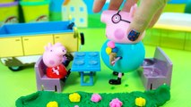 Peppa Pig Play Doh campervan george daddy pig ice cream Toys