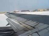 Alaska Airlines taking off from Barrow, Alaska