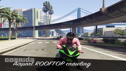 GTA V - Parkour de MOTO no Aeroporto e a MÃE do Thiago! ft. Thiago TV