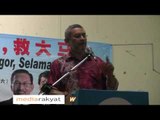 Hulu Selangor By-Election: Khalid Samad at Kg Baru Kalumpang (2)