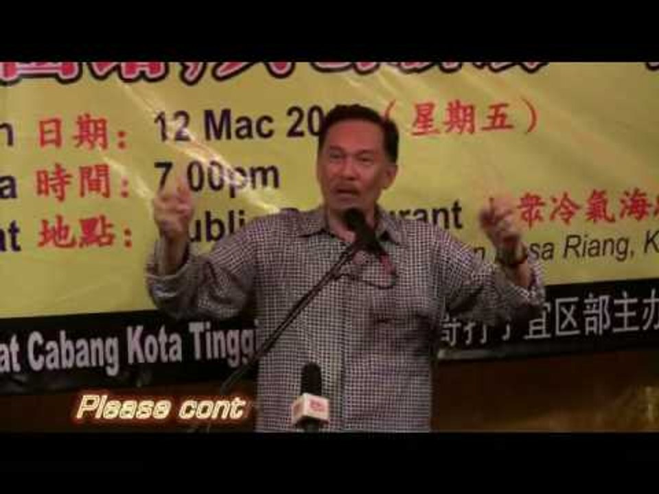 Anwar Ibrahim: Masalah Negara Ini Pemimpin UMNO Yang Perintah Ini Korupt Korupt Korupt