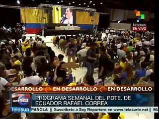 Correa: estamos más firmes que nunca para defender nuestra Revolución