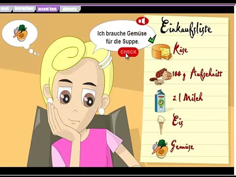 Essen und Trinken- Einkaufsliste