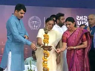 Ahmedabad Riverfront developmental works & ground breaking by Gujarat CM