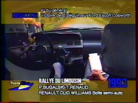 Philippe Bugalski Clio GrA 1993 Boite semi-auto Rallye du Limousin