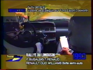 Philippe Bugalski Clio GrA 1993 Boite semi-auto Rallye du Limousin