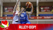 Spanou to Kaltsidou for the Alley-Oop! - Poland v Greece - EuroBasket Women 2015
