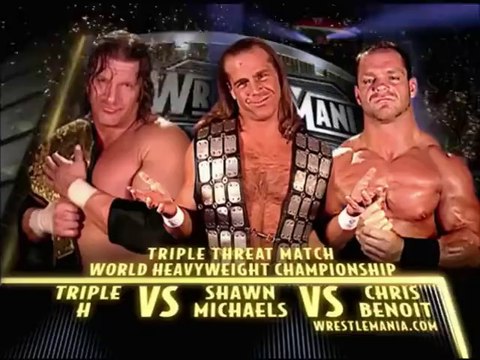 WrestleMania XX - Triple H vs Shawn Michaels vs Chris Benoit HD