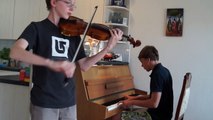 O & B play Mozart sonata in E minor