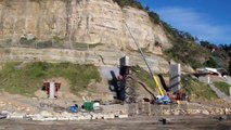 Time-lapse construction of the 'Sea Cliff Bridge'
