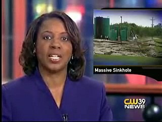 Huge sinkhole opens up in Liberty Texas